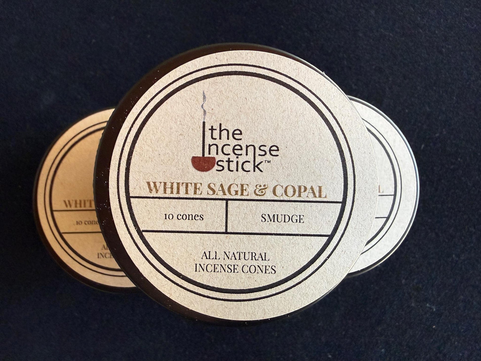White Sage and Copal Cone Incense| 10 cones | 1 tin