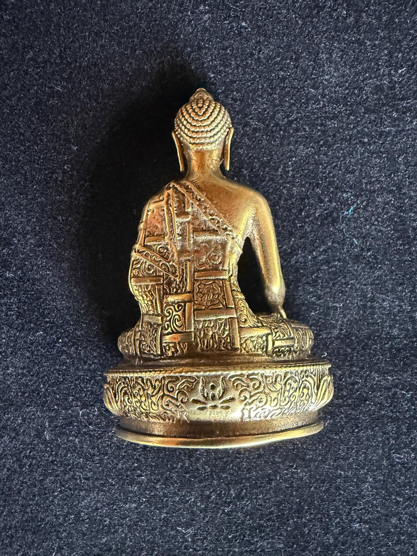 Deluxe Small Buddha Shakyamuni Statue Style 2 | Brass | Approx 2.5 inches