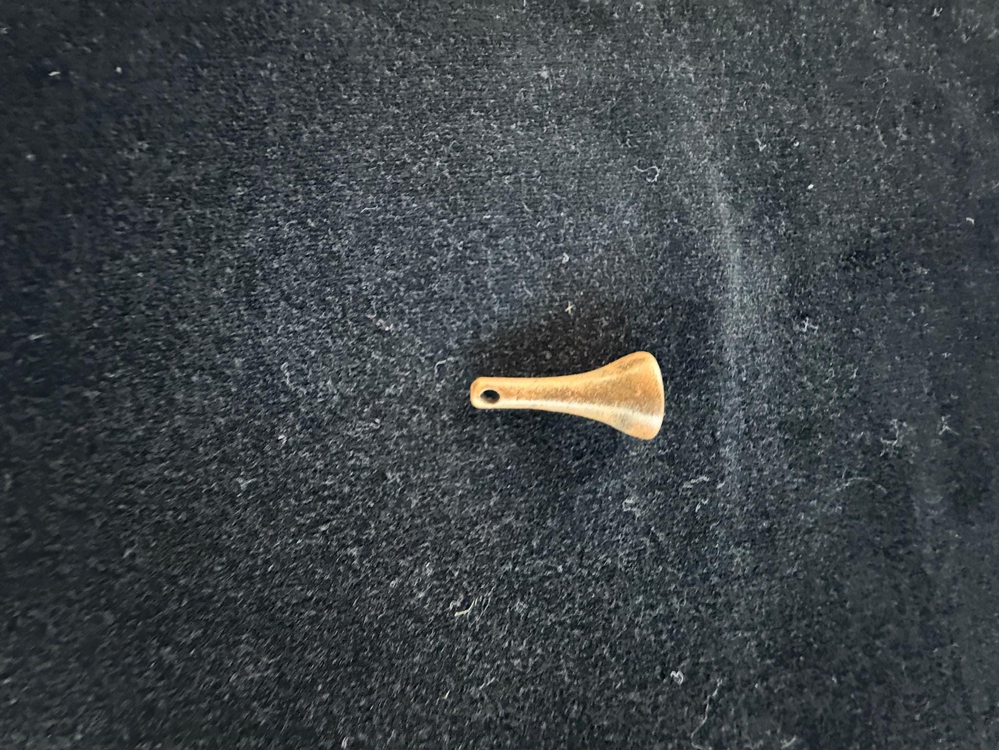 Tiny Long Stupa Tsa Tsa Charm | Metal | Approx 7/8in high