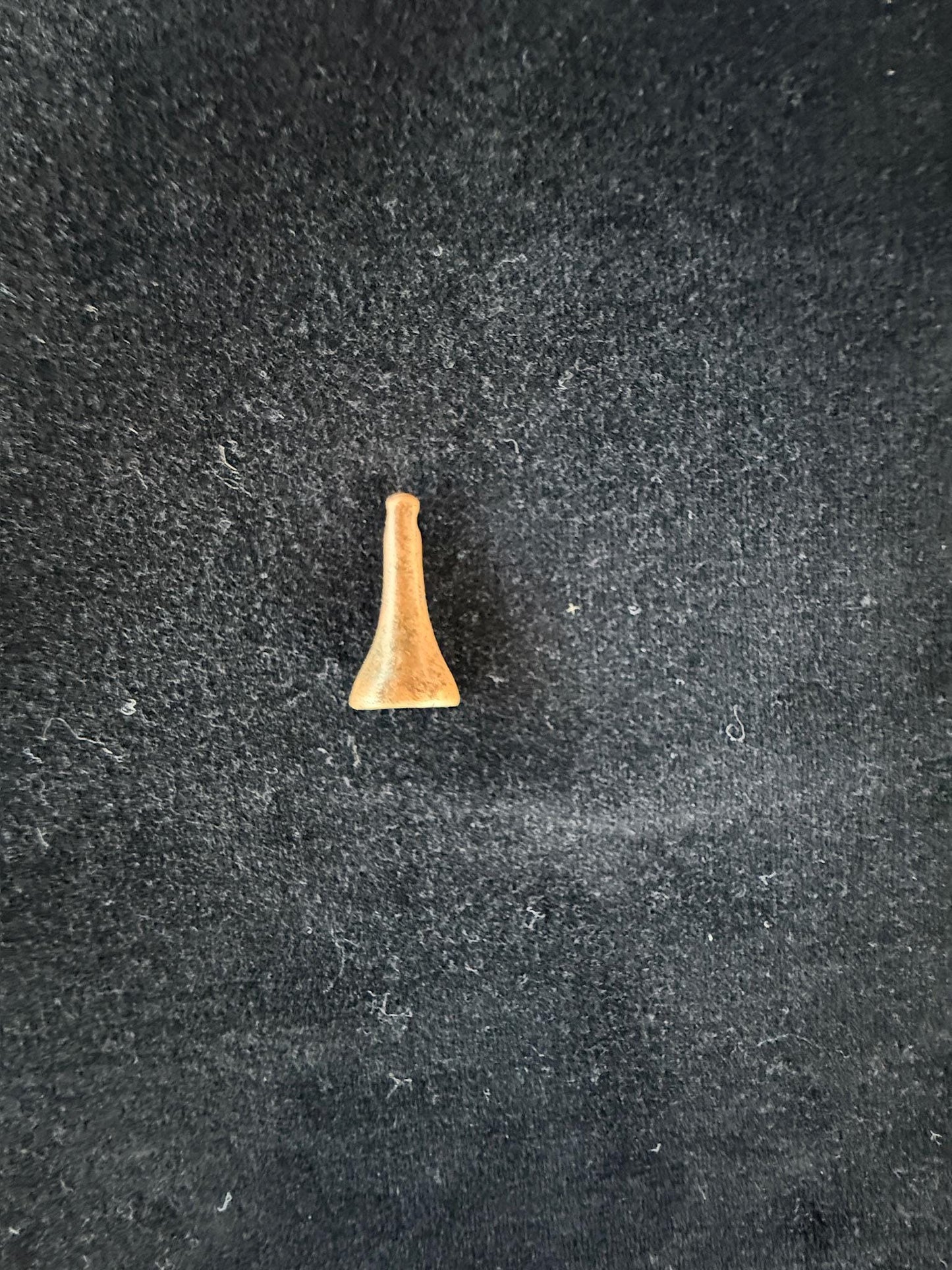 Tiny Long Stupa Tsa Tsa Charm | Metal | Approx 7/8in high