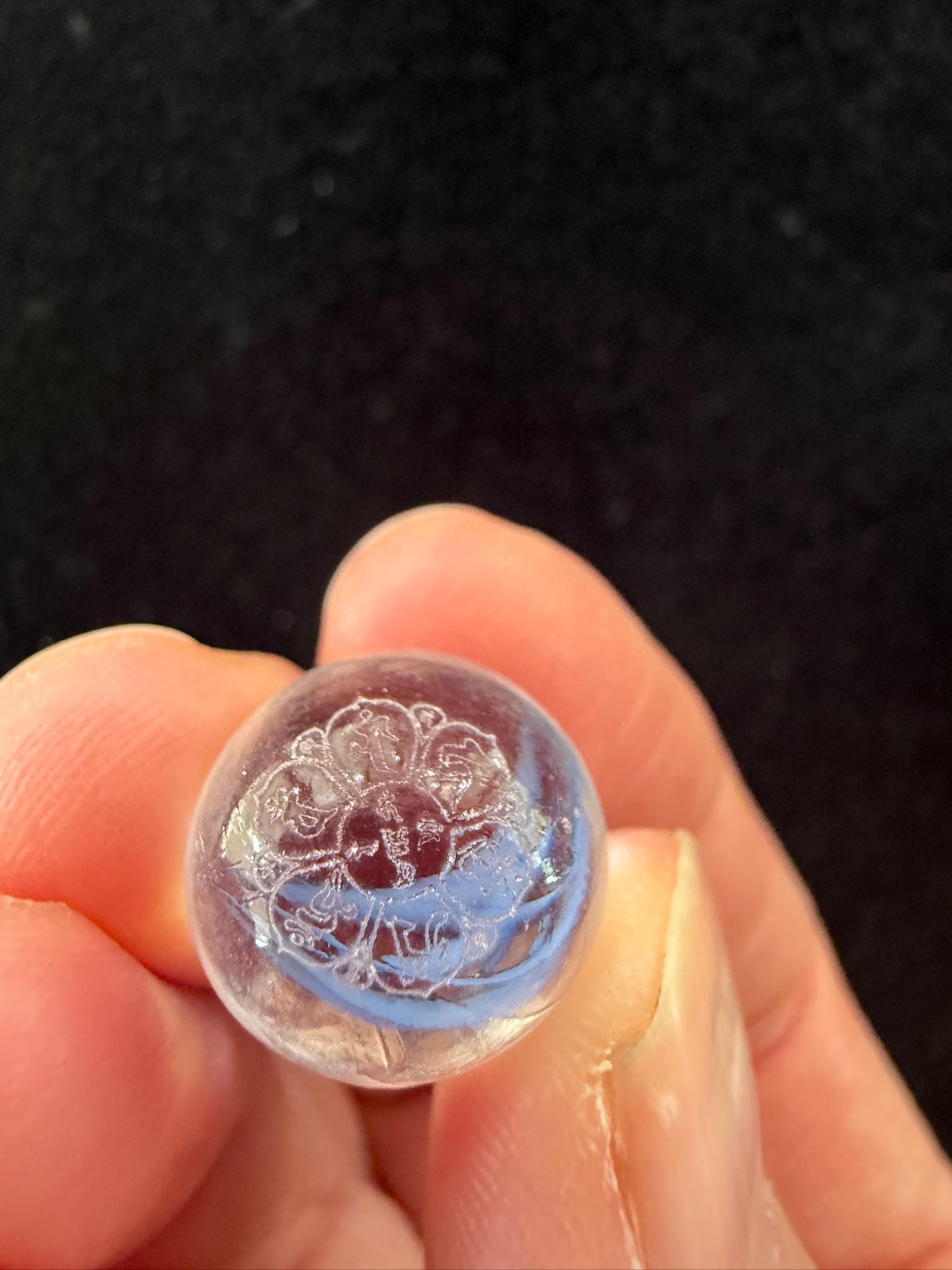 Tiny Naga Blessing Spheres | 5 spheres | Glass | Approx 1/2 inches | Tibet