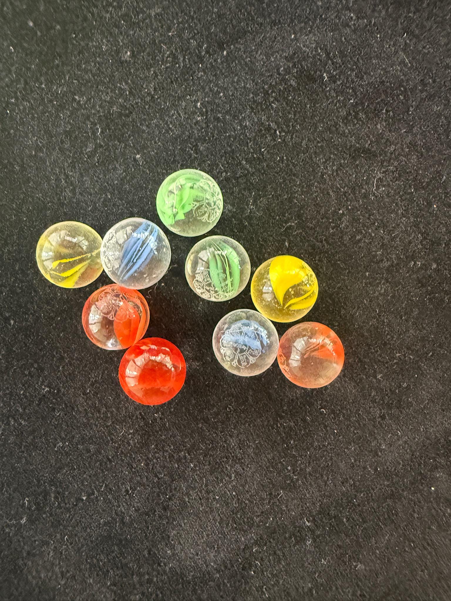 Tiny Naga Blessing Spheres | 5 spheres | Glass | Approx 1/2 inches | Tibet