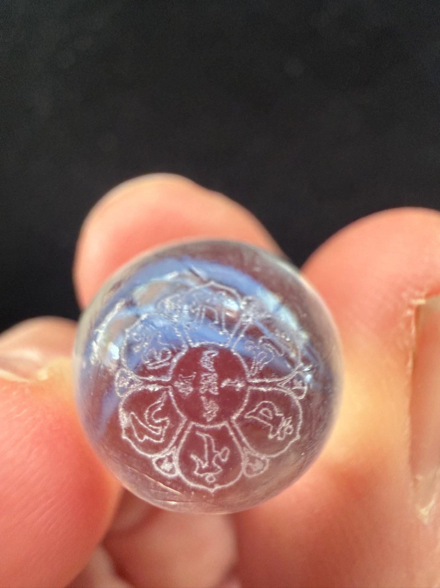 Tiny Naga Blessing Spheres | 5 spheres | Glass | Approx 1/2 inches | Tibet