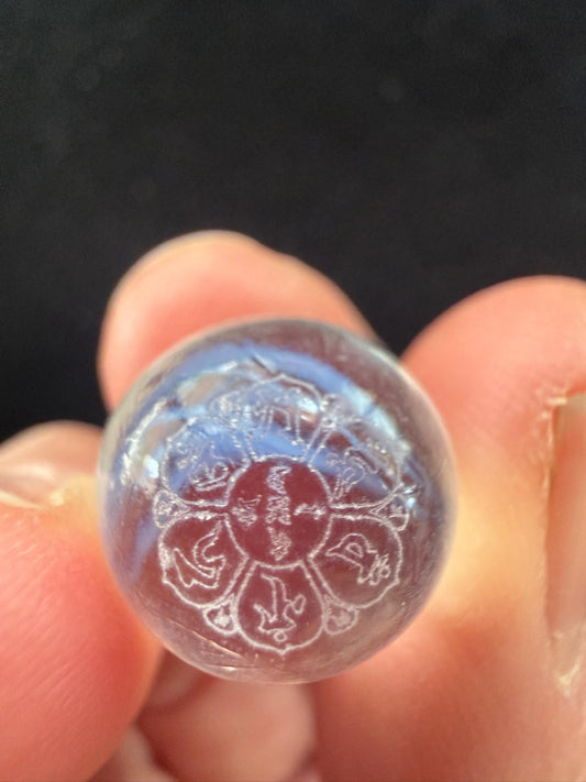 Tiny Naga Blessing Spheres | 5 spheres | Glass | Approx 1/2 inches | Tibet
