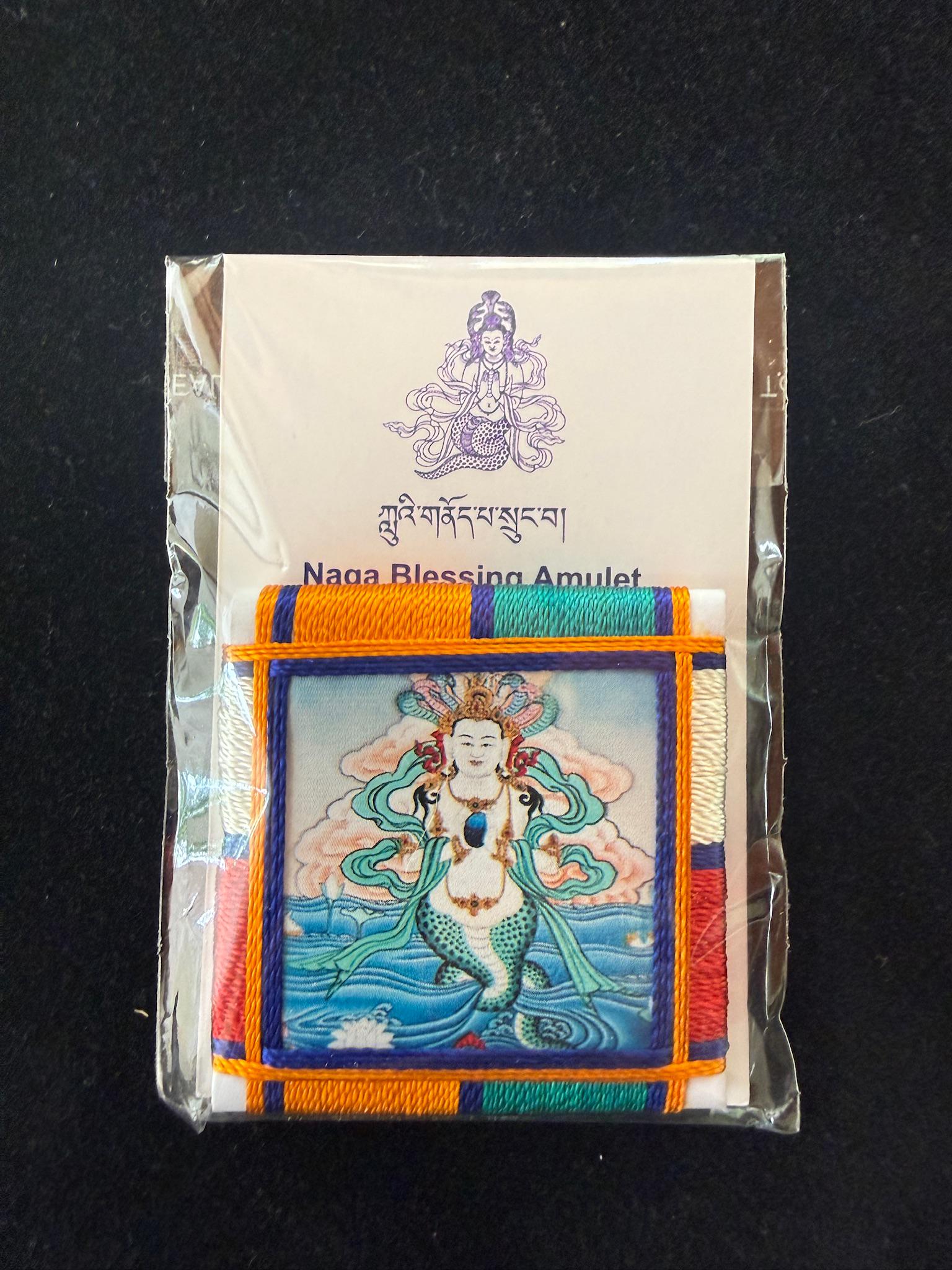 Naga Blessing Amulet | | 2 in by 2 in | Protection Blessing | Naga King Migon Kharpo