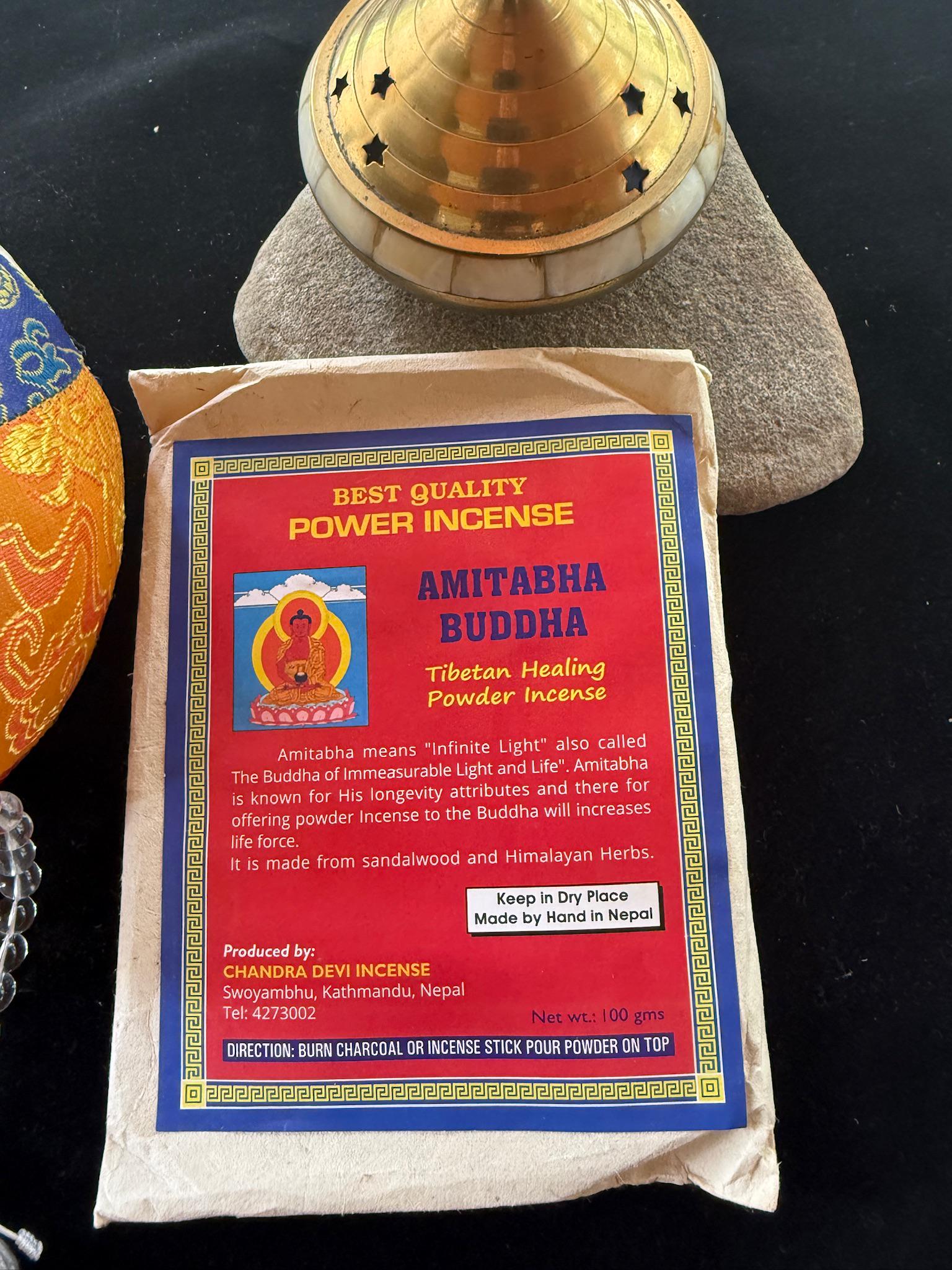 Amitabha Incense Powder| Nepalese Incense Powder | 100 grams | Chandra Devi Incense
