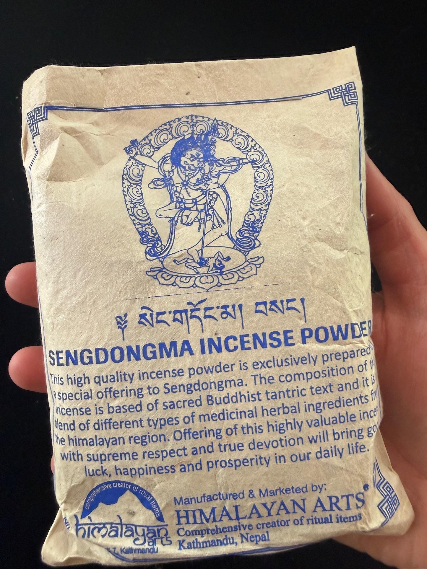 Sengdongma Incense Powder | Nepalese Incense Powder | 130 grams | Himalayan Arts