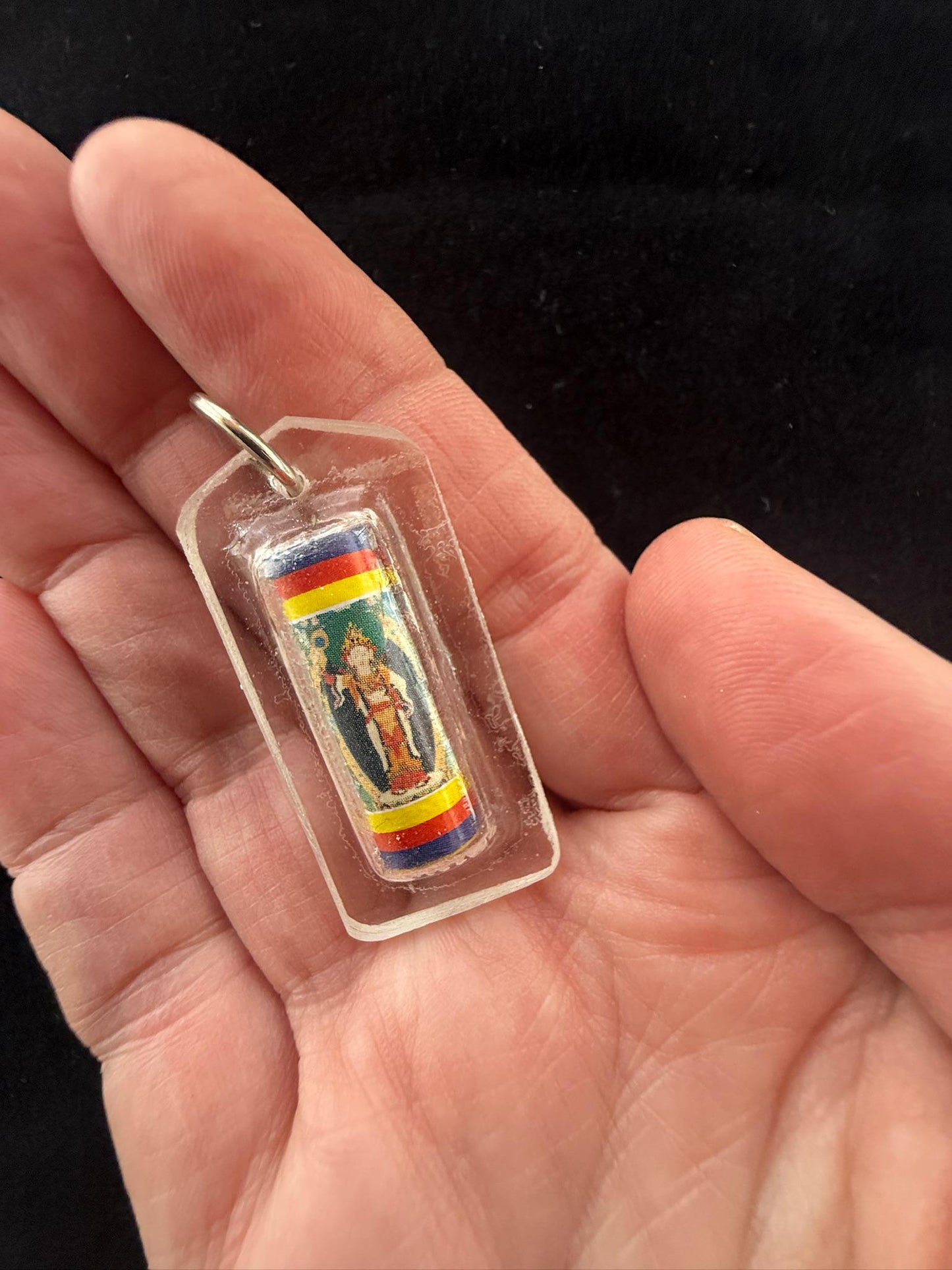Achi Chokyi Drolma Protective Amulet | | 1 in by 3/8 in | Protection Blessing | Drikung Kagyu | Cord Included | Nepal