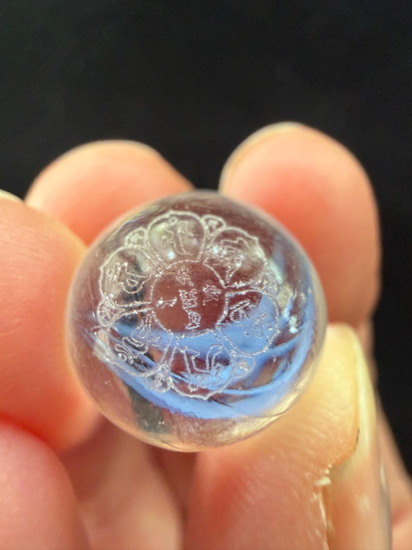 Tiny Naga Blessing Spheres | 5 spheres | Glass | Approx 1/2 inches | Tibet