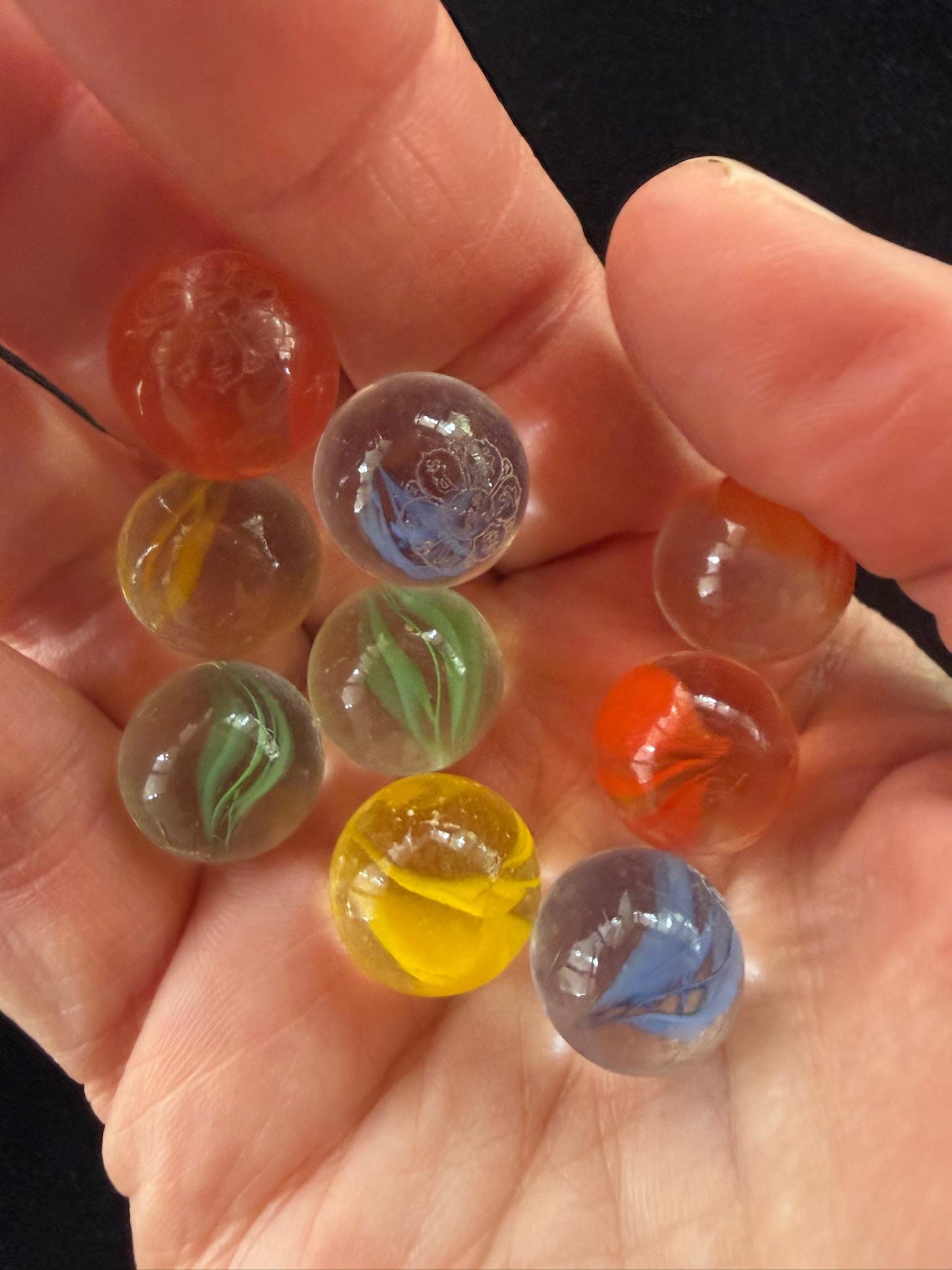 Tiny Naga Blessing Spheres | 5 spheres | Glass | Approx 1/2 inches | Tibet