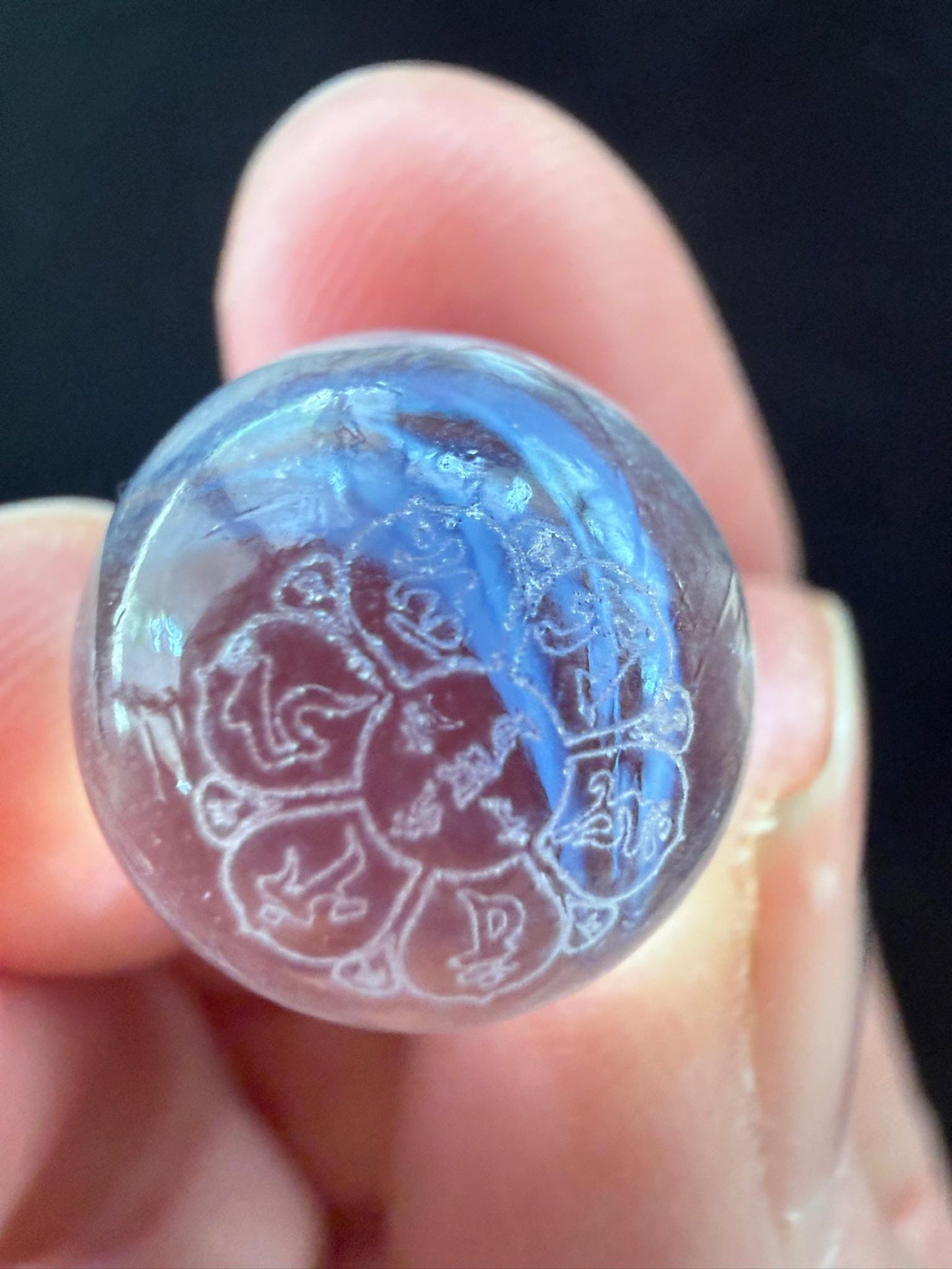 Tiny Naga Blessing Spheres | 5 spheres | Glass | Approx 1/2 inches | Tibet