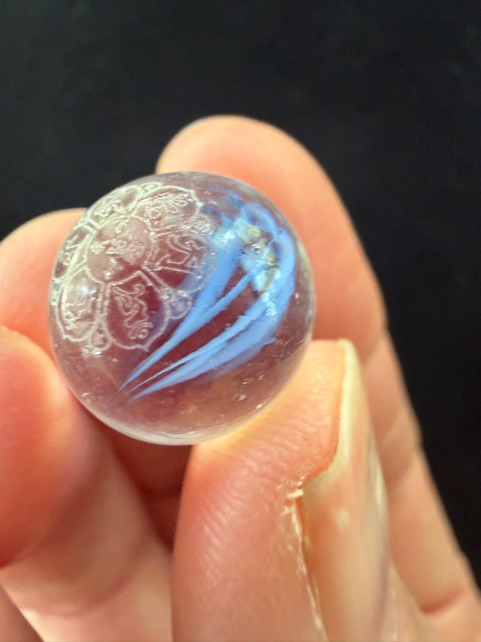 Tiny Naga Blessing Spheres | 5 spheres | Glass | Approx 1/2 inches | Tibet
