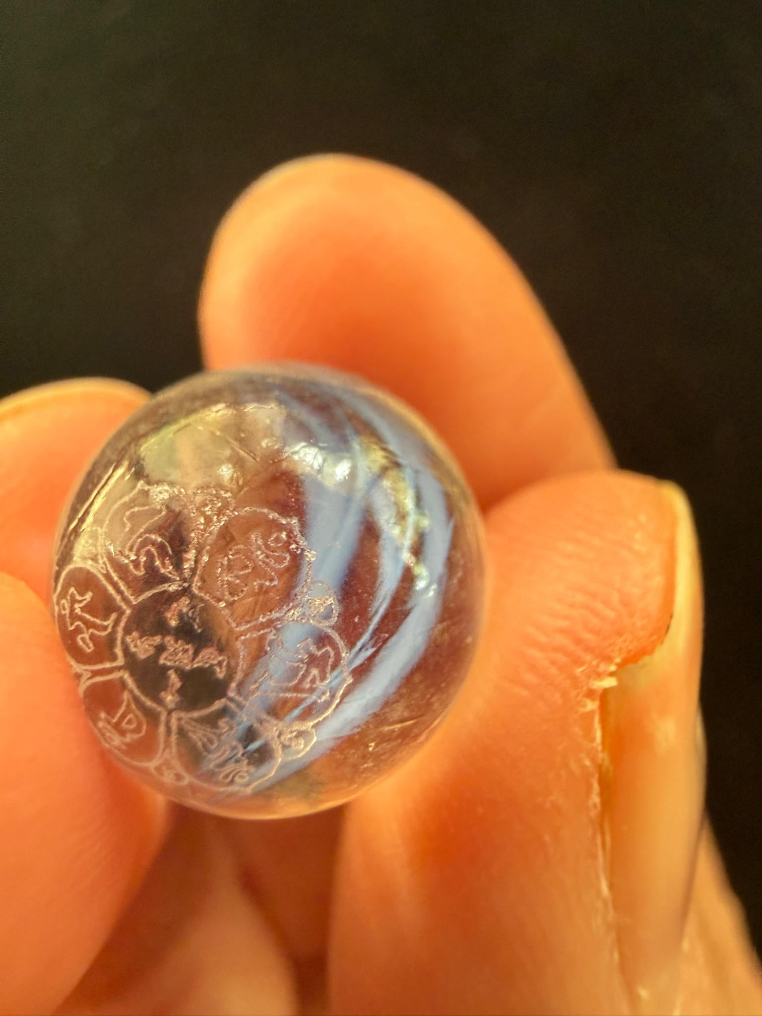 Tiny Naga Blessing Spheres | 5 spheres | Glass | Approx 1/2 inches | Tibet