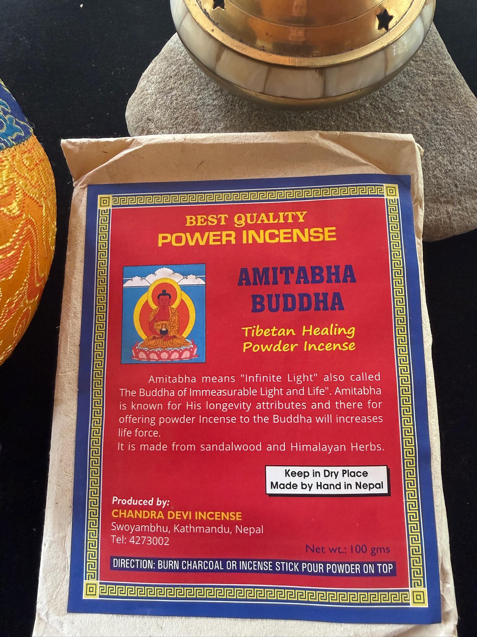 Amitabha Incense Powder| Nepalese Incense Powder | 100 grams | Chandra Devi Incense
