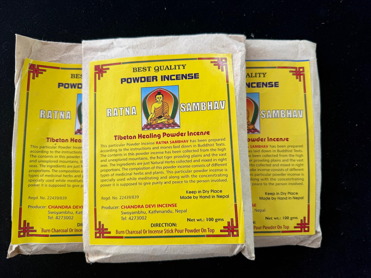 Ratna Sambhava Incense Powder| Nepalese Incense Powder | 100 grams | Chandra Devi Incense