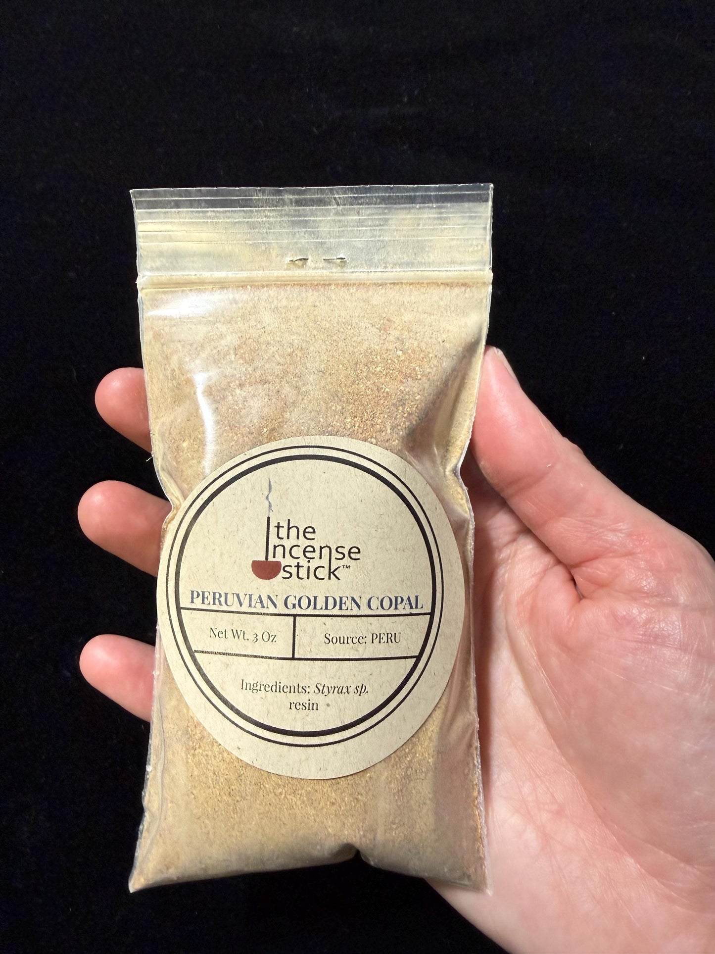 Peruvian Golden Copal Resin Powder | 3 ounces | Natural Tree Resin | Peru | Premium Quality