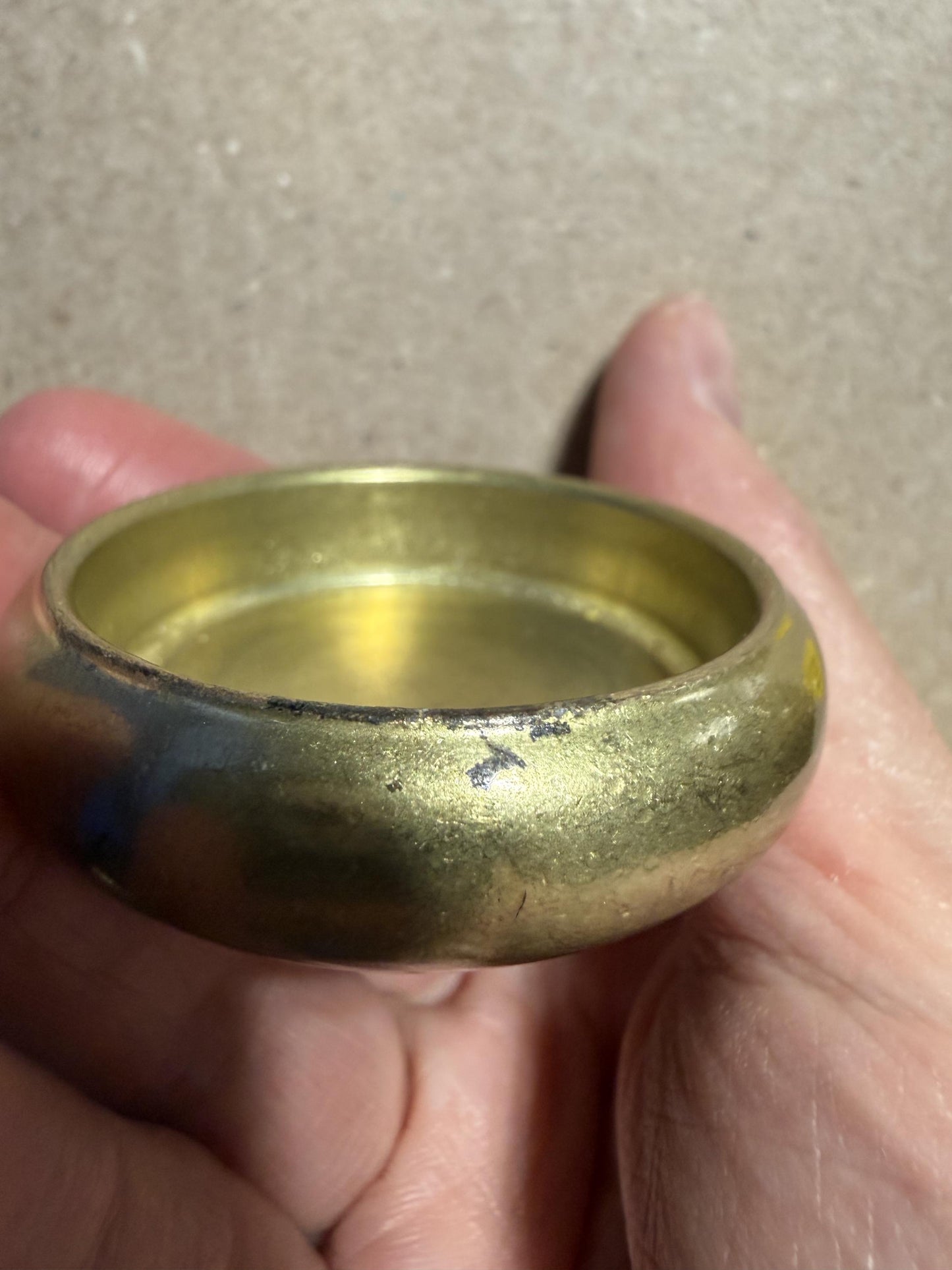 Mini Incense Seal Burner Set | Brass | Approx. 1.75 inches wide x 1.75 inches high | Incense Trails | Sample Ash and Incense Powder Included