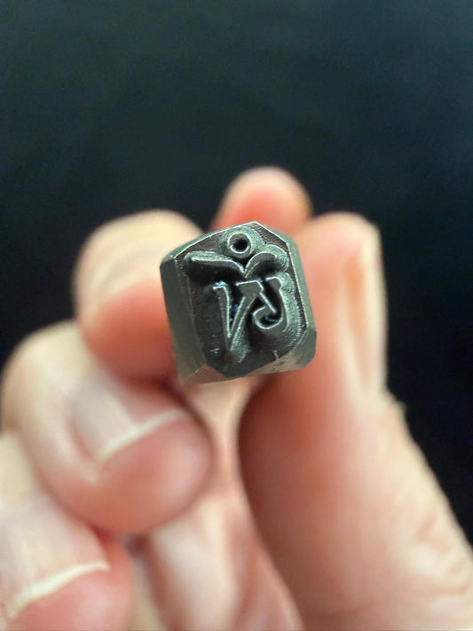 Om Syllable Tsa Tsa Mold Stamp | Carbon Steel | Tibet