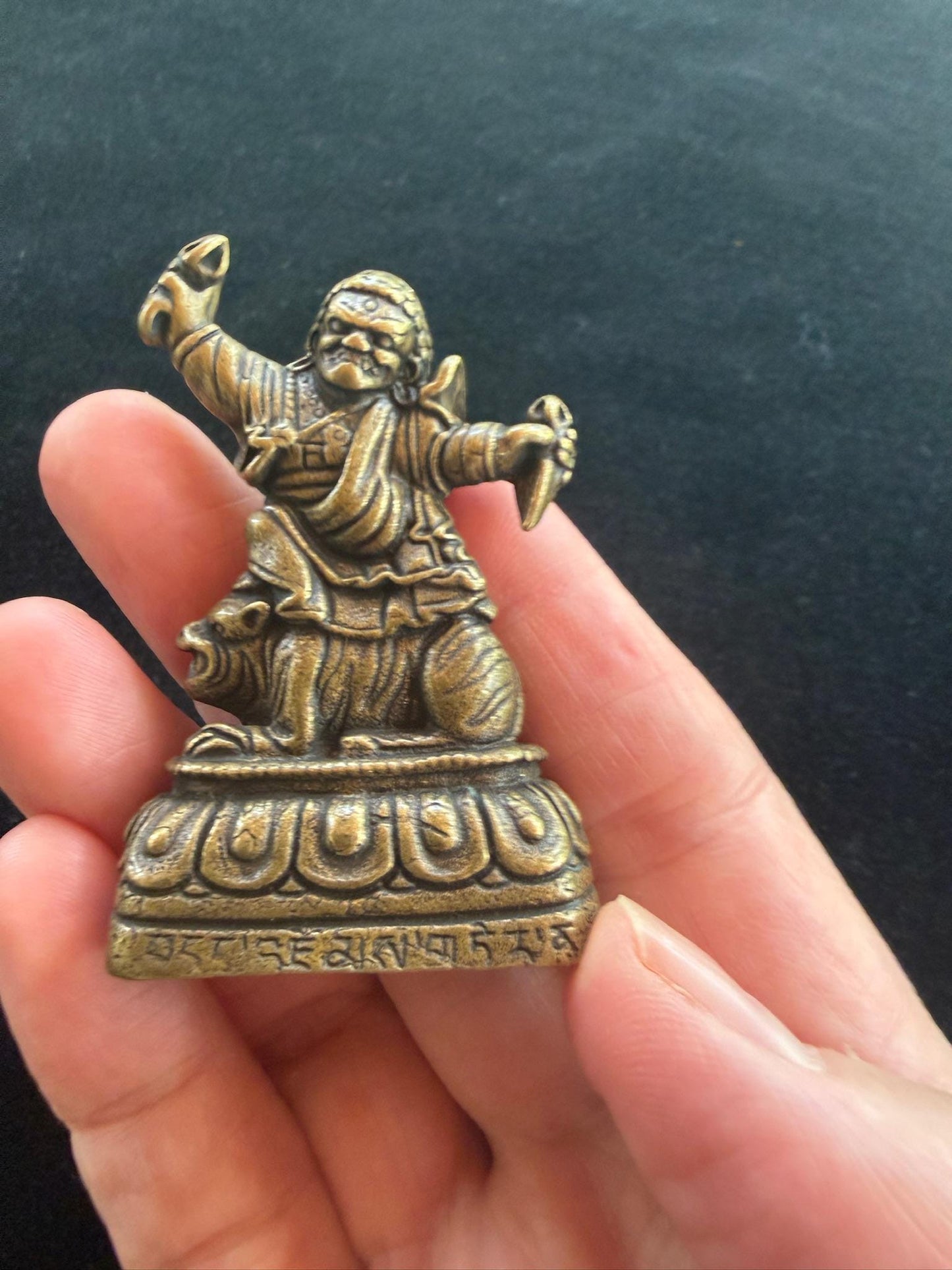 Small Dorje Drolo Statue | Tibet | about 2 high | Guru Padmasambhava