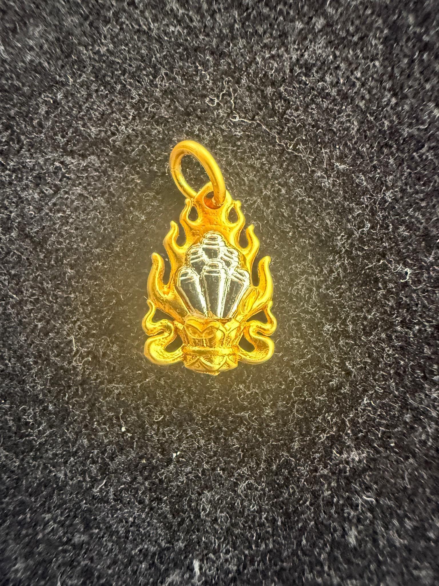 Wish Fulfilling Jewel Charm | Metal | Approx 1/2in | Tibet