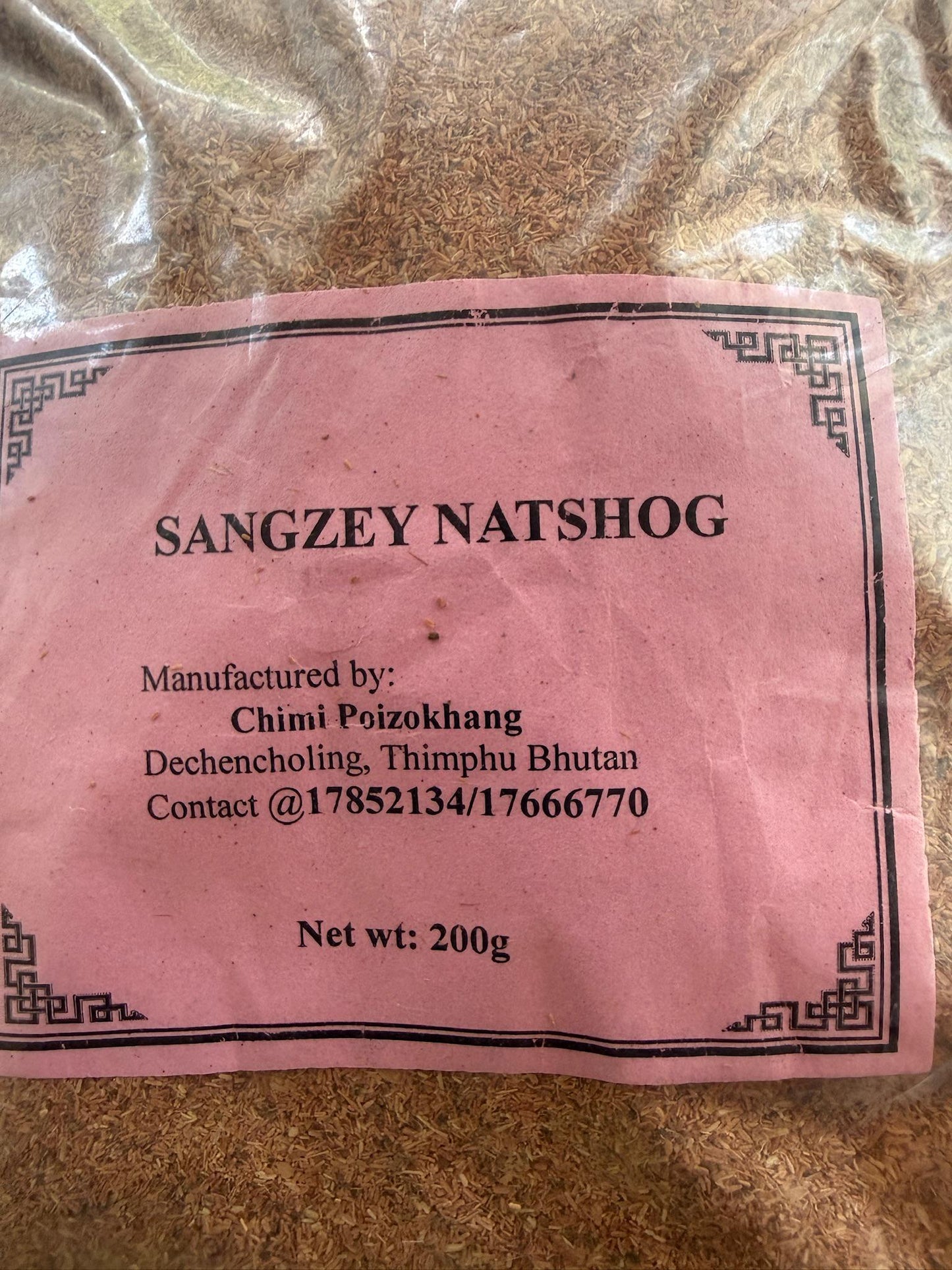 Sangzey Natshog Incense Powder| Bhutanese Himalayan Style Incense | 200 grams | Chimi Incense