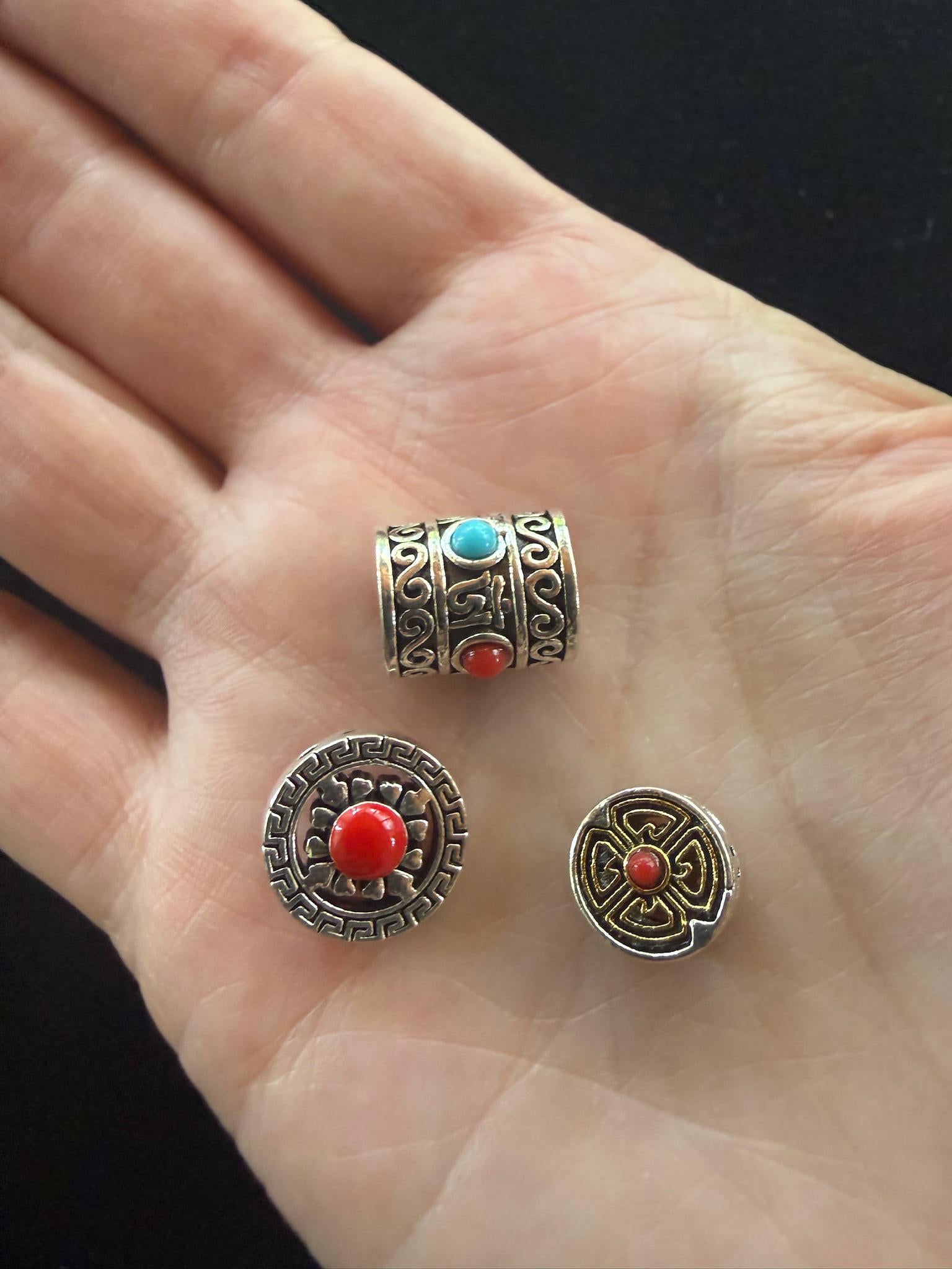 Tibetan Spacer Bead | Metal | Assorted Designs
