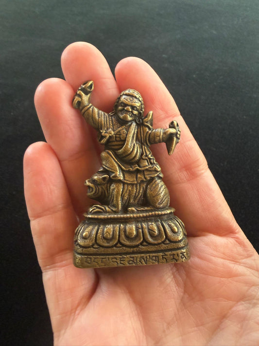 Small Dorje Drolo Statue | Tibet | about 2 high | Guru Padmasambhava