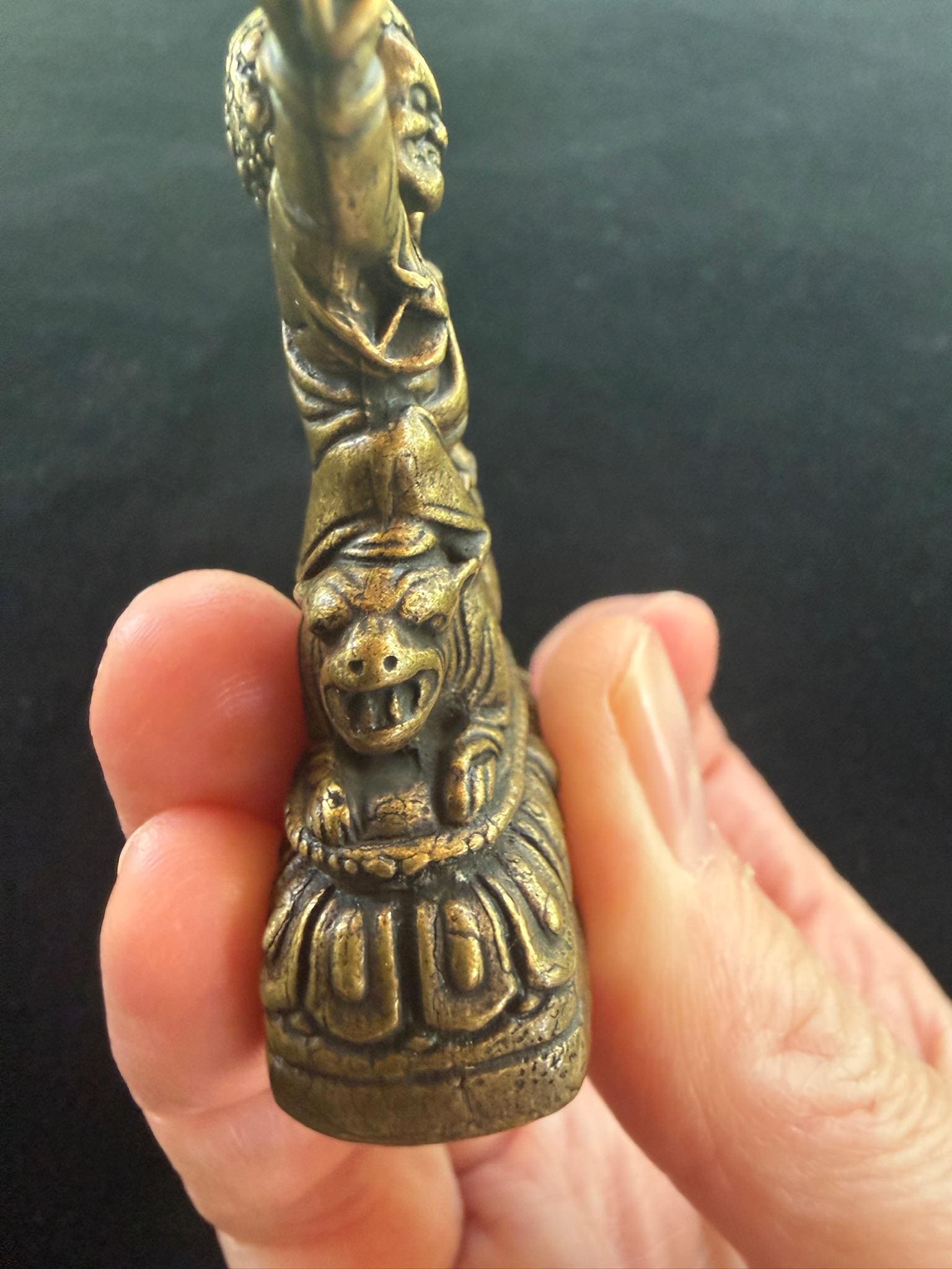 Small Dorje Drolo Statue | Tibet | about 2 high | Guru Padmasambhava