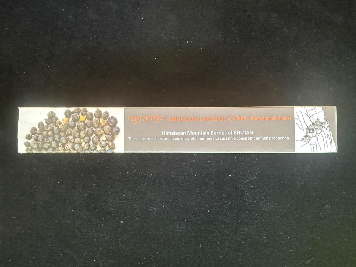 Druk Royal Incense (Strong) | Bhutan | 28 sticks | 8.25 inches | Bhutan Jewel Incense House