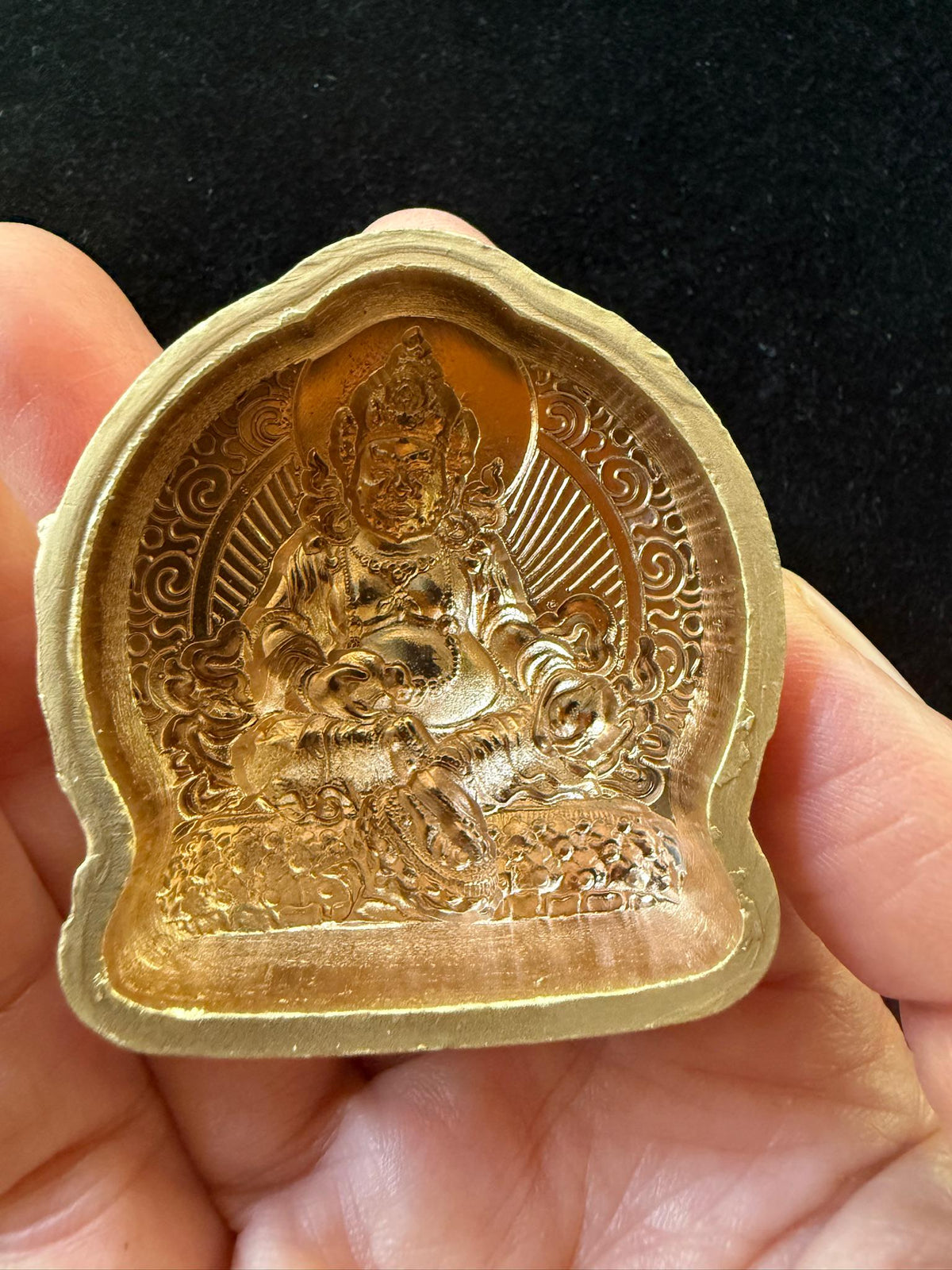 Small Dzambhala Tsa Tsa Mold | Metal Alloy | Approx 2 Inches High