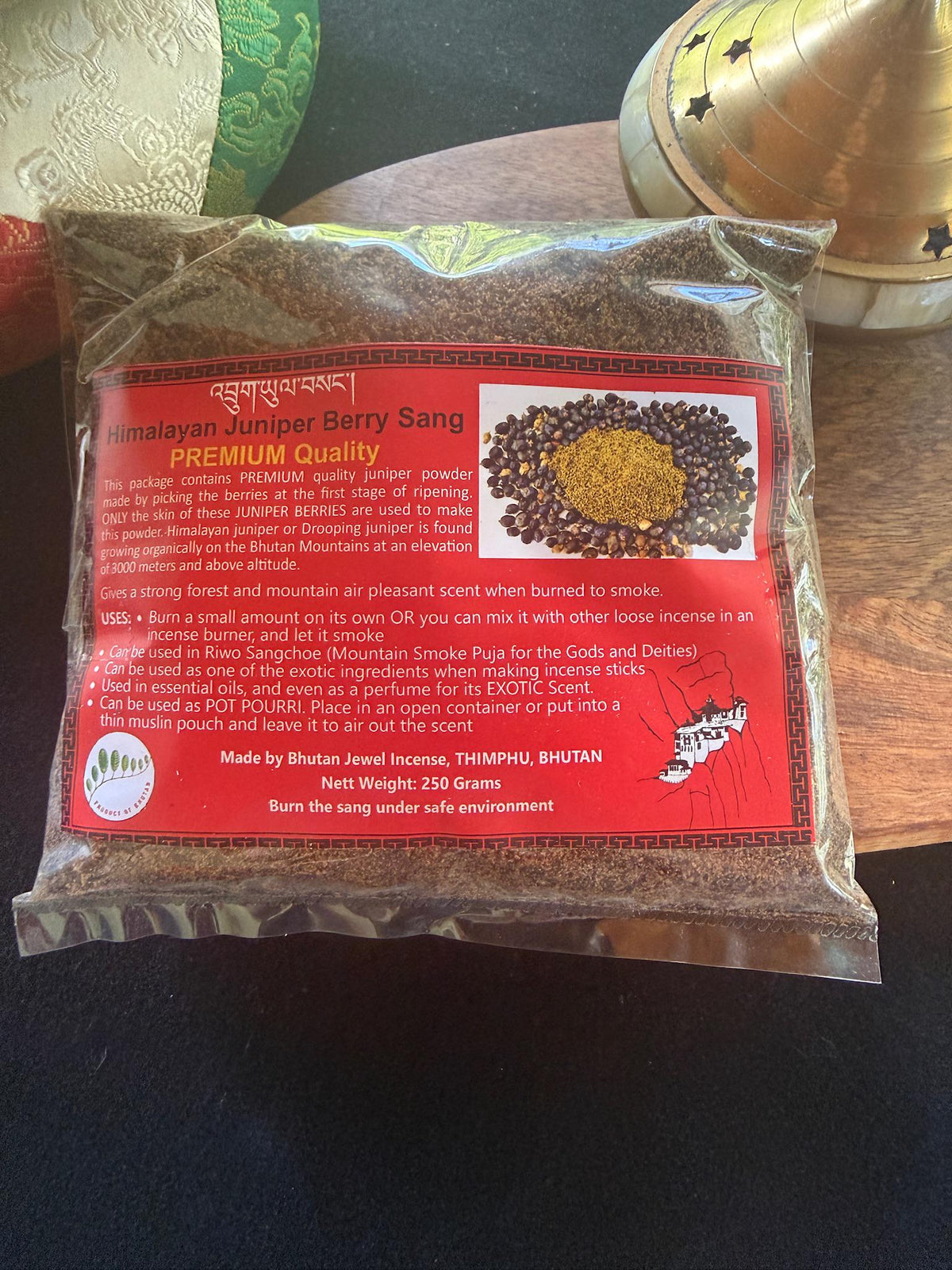 Himalayan Juniper Berry Sang | Bhutan | 250g | Bhutan Jewel Incense House
