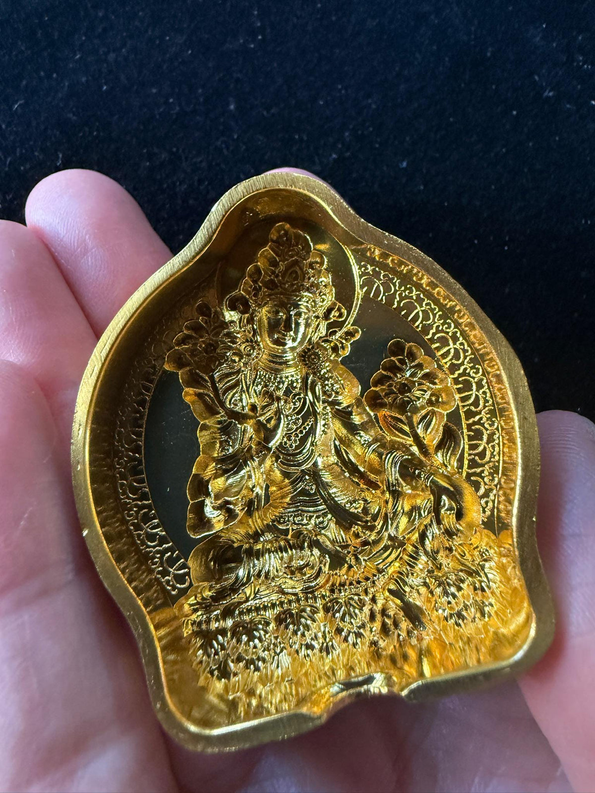 Small Green Tara Tsa Tsa Mold | Metal Alloy | Approx 2 Inches High