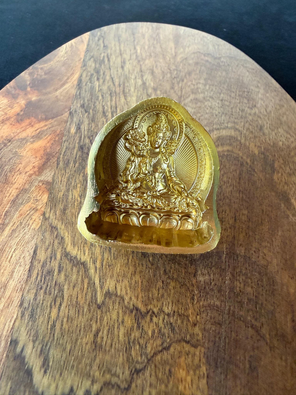 Small White Tara Tsa Tsa Mold | Metal Alloy | Approx 2 Inches High