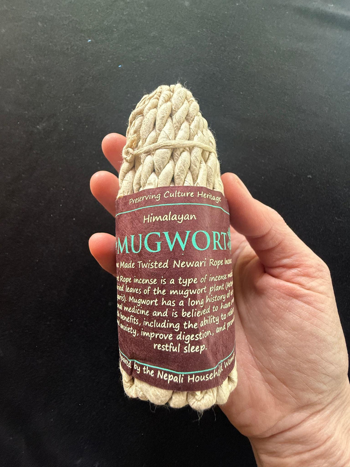 Mugwort Nepali Rope Incense | 50 ropes | 4.0 inches