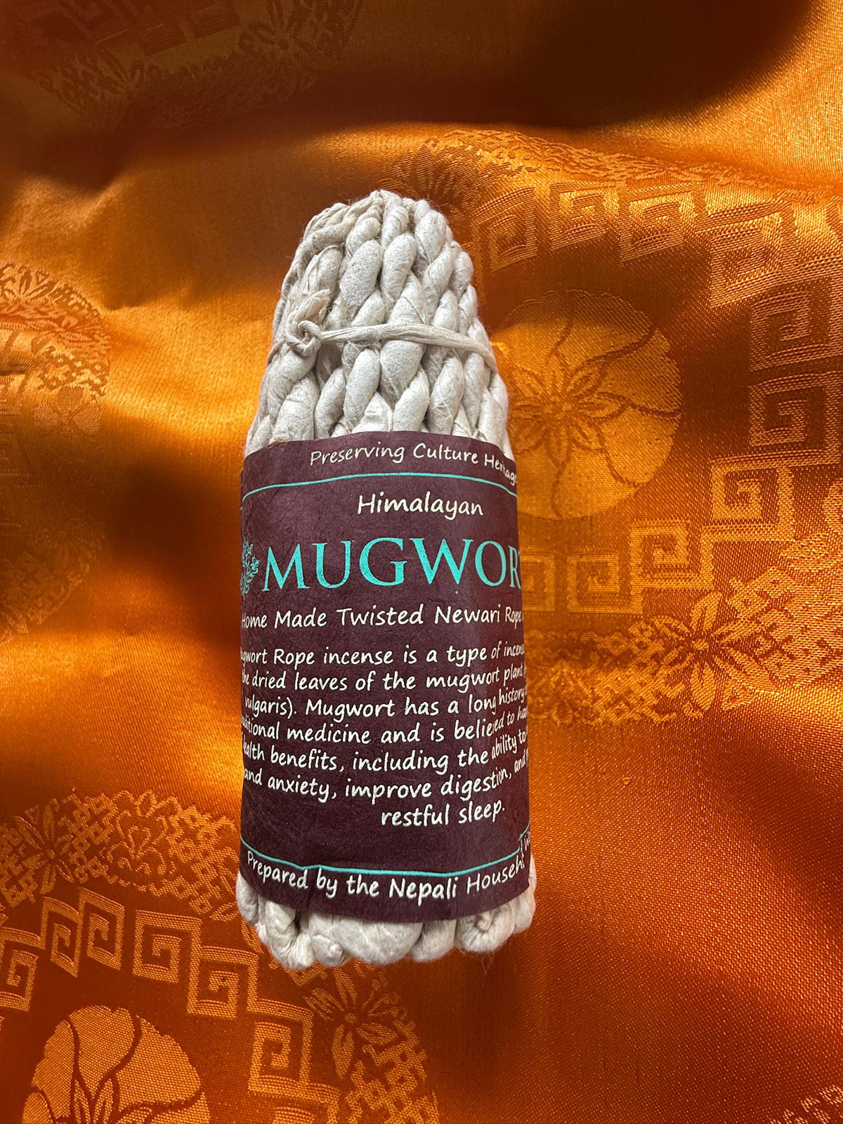 Mugwort Nepali Rope Incense | 50 ropes | 4.0 inches