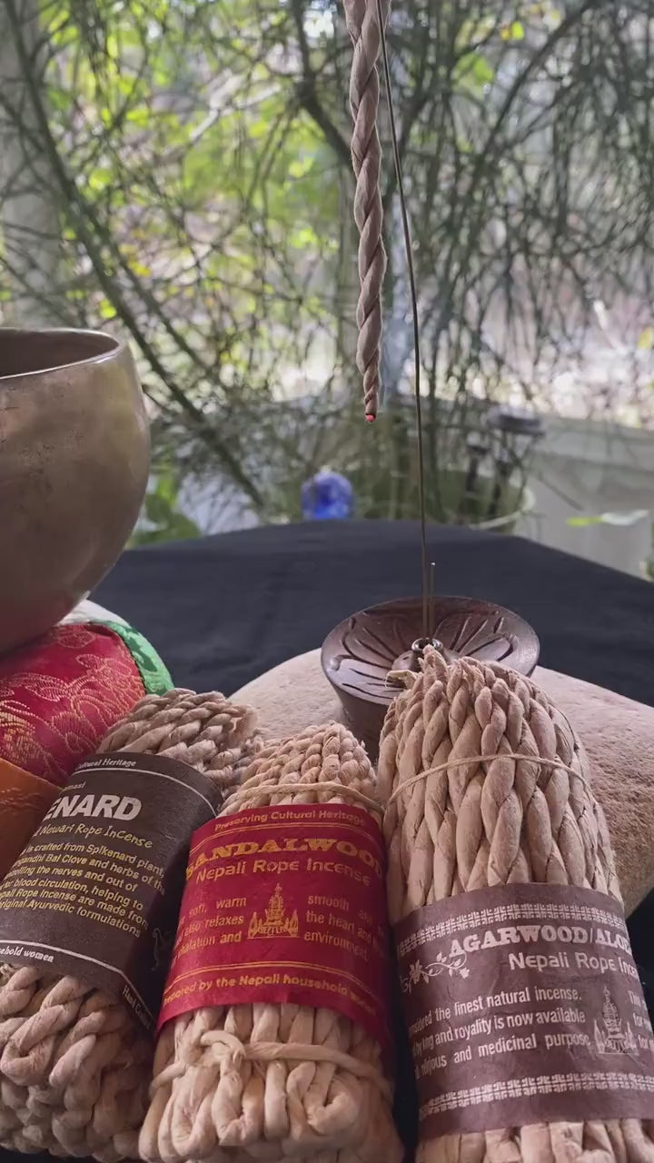 Dream Rose Nepali Rope Incense | Tibetan Incense | 50 ropes | 4.0 inches | Herbal Dhoop