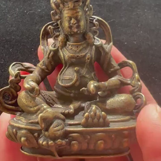 Deluxe Small Dzambhala Statue | Handmade |2.75 inches | Kubera