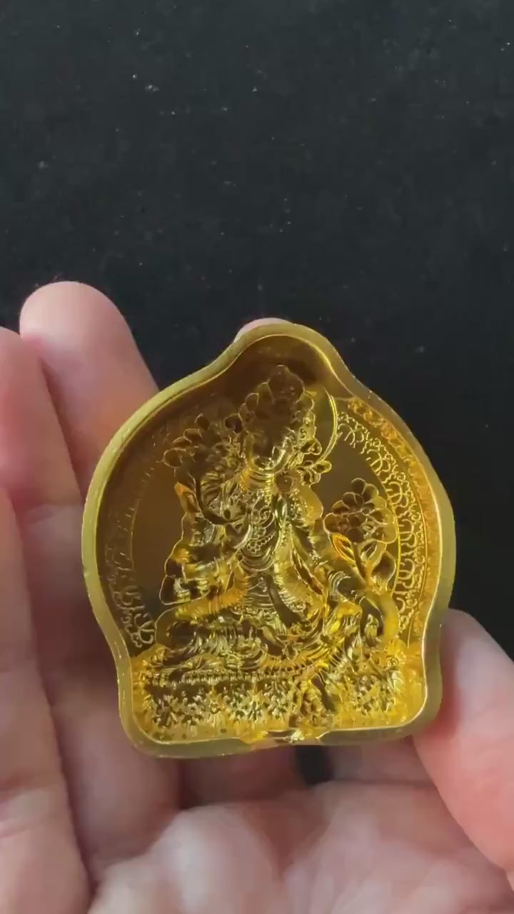 Small Green Tara Tsa Tsa Mold | Metal Alloy | Approx 2 Inches High
