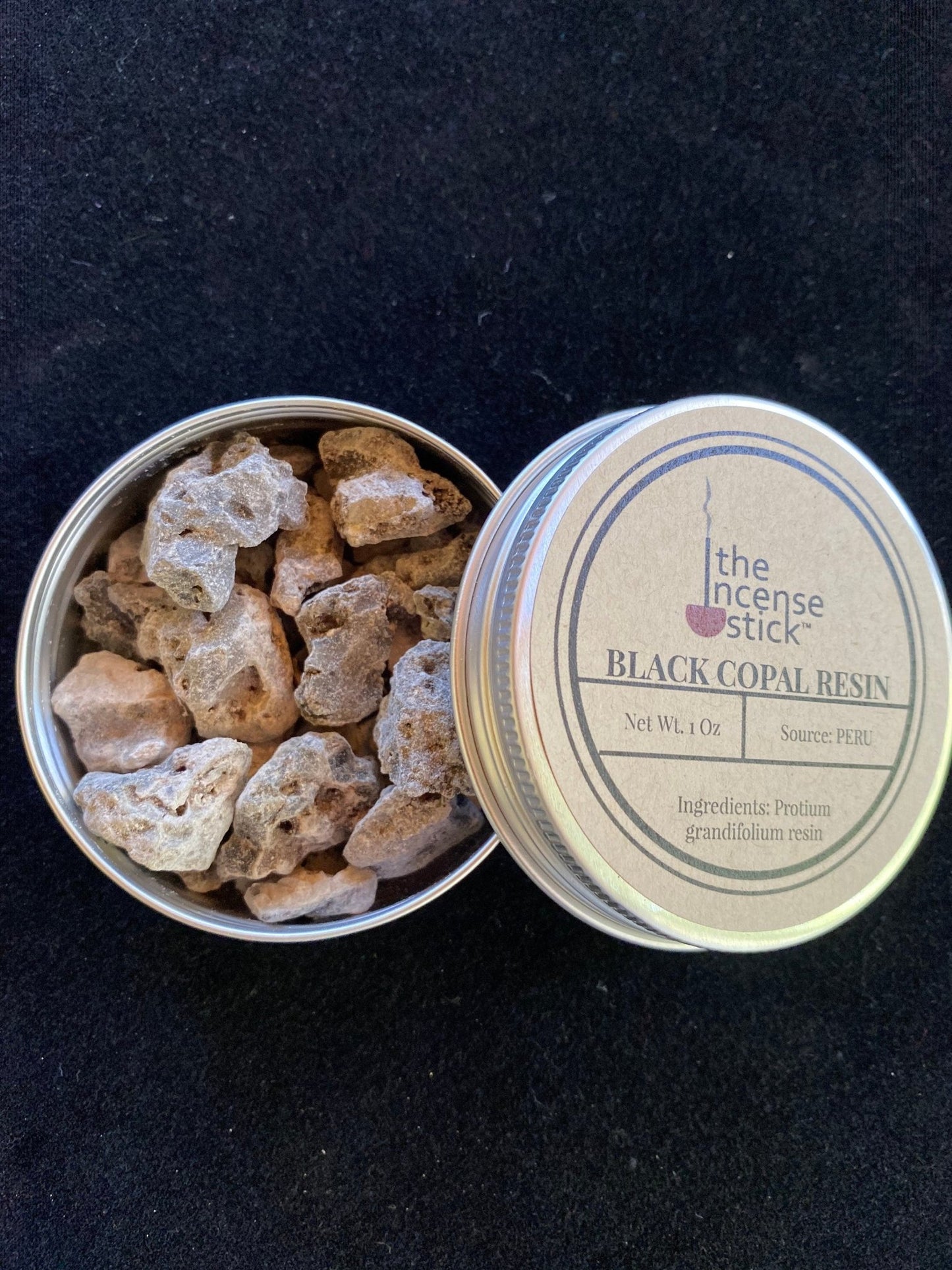 Black Copal Resin | 1 ounce | Natural Tree Resin | 100% Natural Protium grandifolium resin | Peruvian Copal | Incense - The Incense Stick