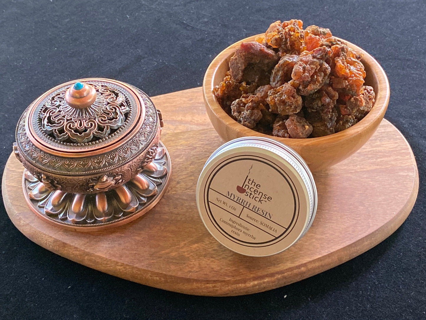 Somalian Myrrh Resin  | 1 ounce | Natural Tree Resin | 100% Natural Commpihora myrrha resin