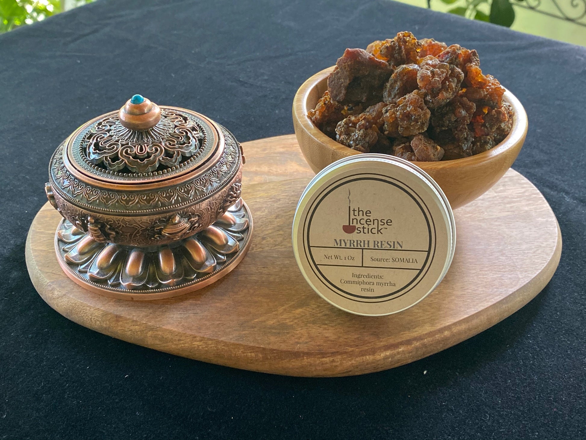 Somalian Myrrh Resin  | 1 ounce | Natural Tree Resin | 100% Natural Commpihora myrrha resin