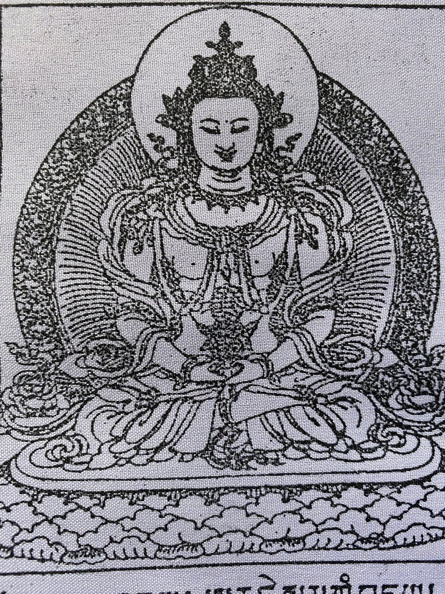 Mixed Deity Prayer Flags | Tibetan Prayer Flags | 9in x 12in | 1 set of 25 flags | Good Quality - The Incense Stick