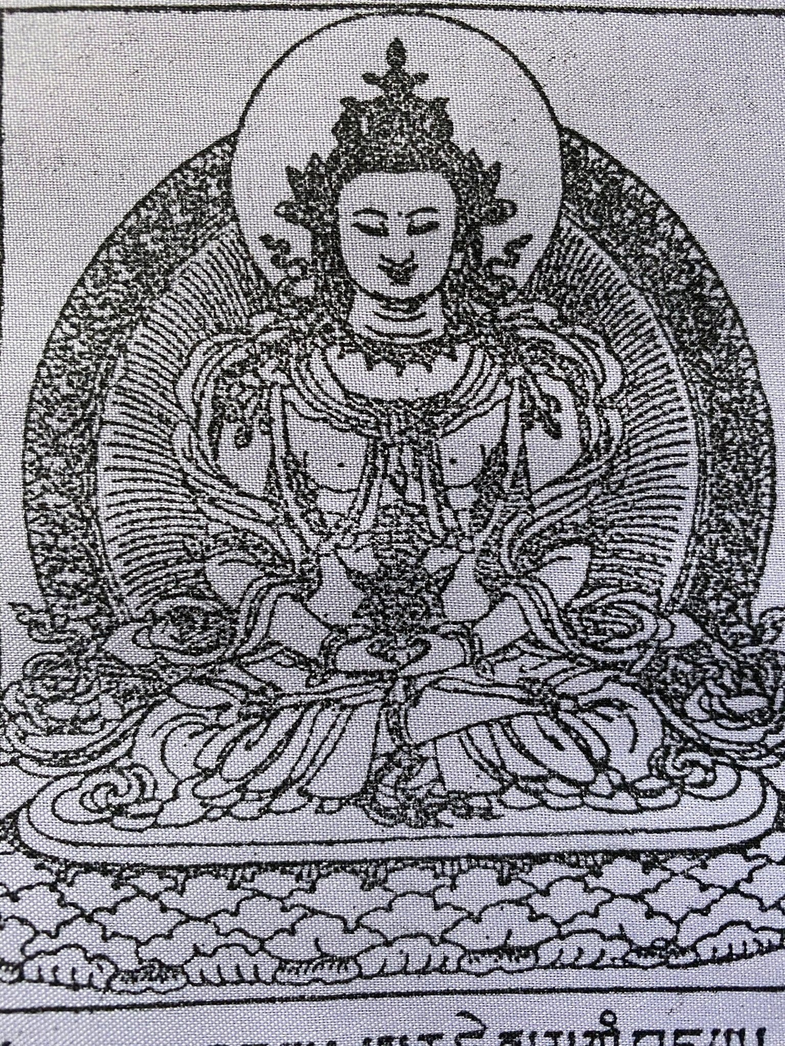 Mixed Deity Prayer Flags | Tibetan Prayer Flags | 9in x 12in | 1 set of 25 flags | Good Quality - The Incense Stick