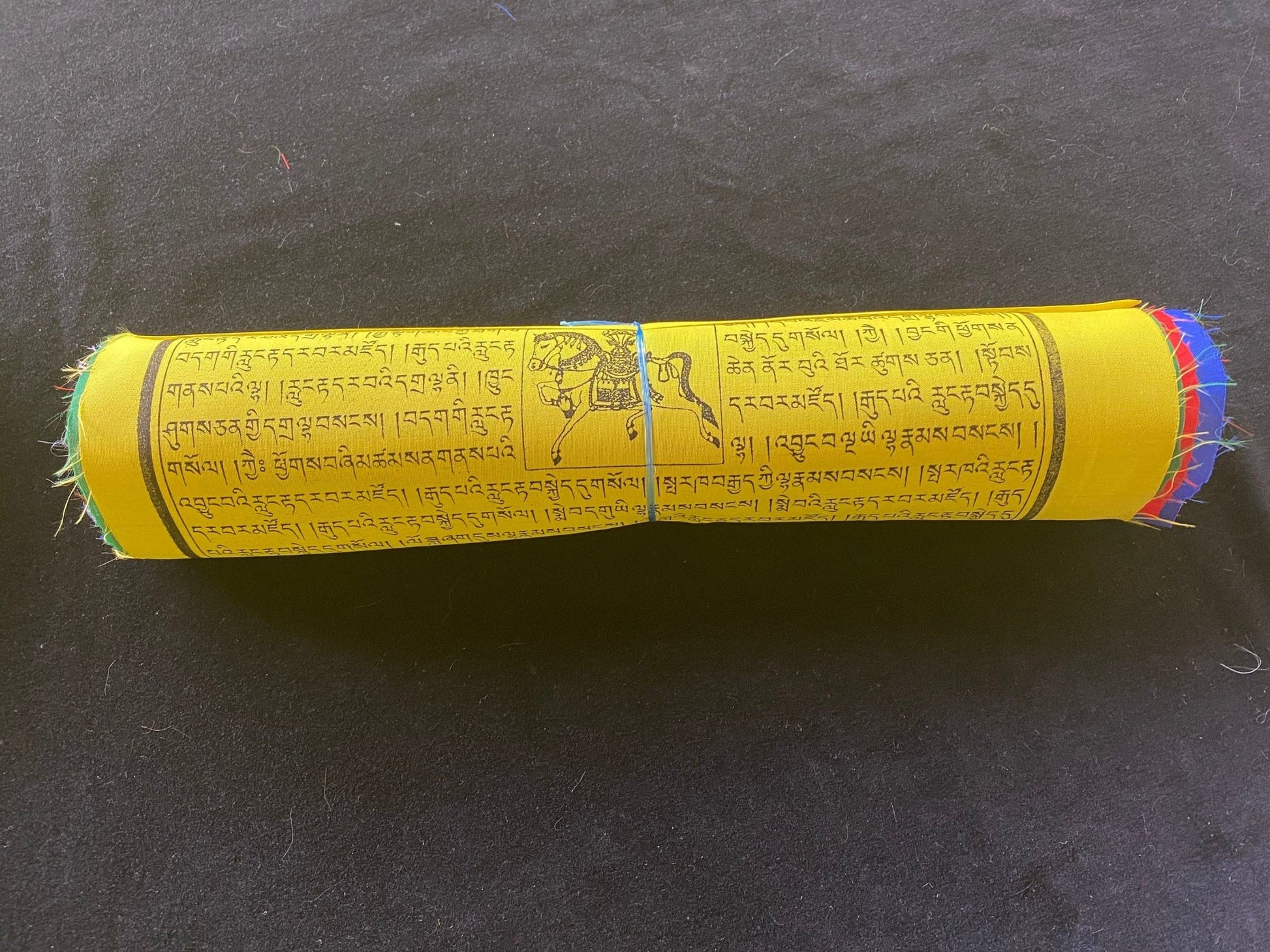 Mixed Deity Prayer Flags | Tibetan Prayer Flags | 13in x 16in | 1 set of 25 flags | VERY LARGE - The Incense Stick