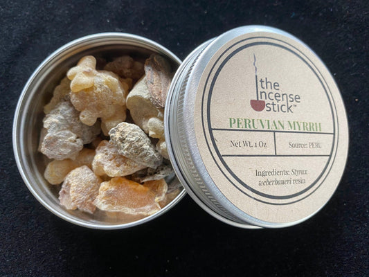 Peruvian Myrrh Resin | 1 ounce | Natural Tree Resin | 100% Natural Styrax weberbaueri resin | Incense - The Incense Stick