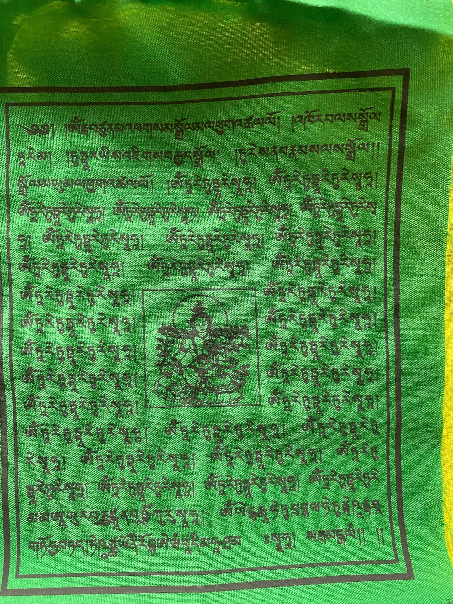 Small Mixed Deity Prayer Flags | Tibetan Prayer Flags | 5in x 6in | 1 set of 10 flags - The Incense Stick