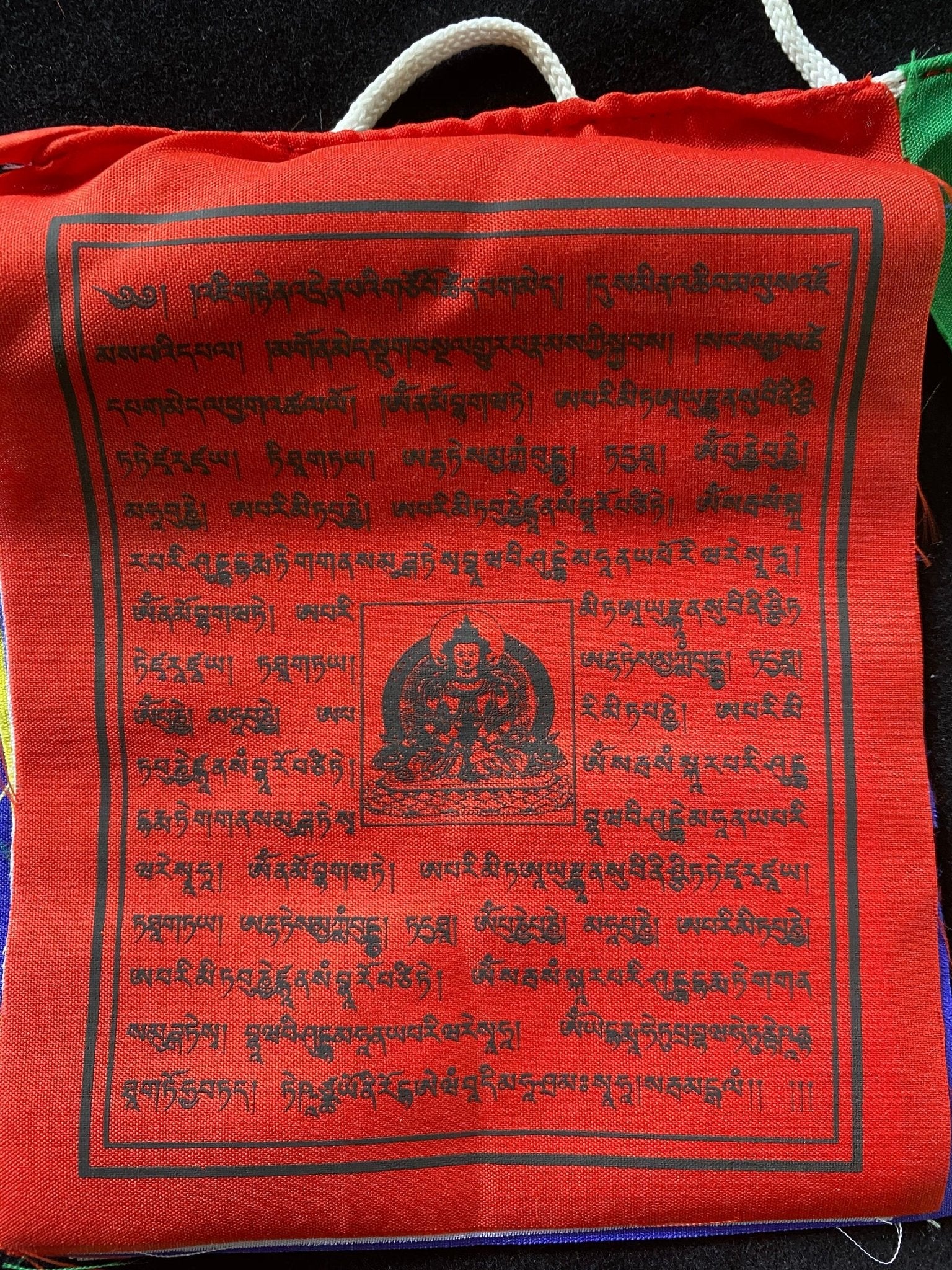 Small Mixed Deity Prayer Flags | Tibetan Prayer Flags | 5in x 6in | 1 set of 10 flags - The Incense Stick