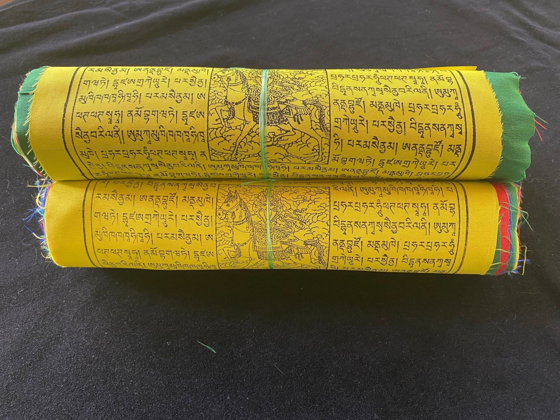 Mixed Deity Prayer Flags | Tibetan Prayer Flags | 9in x 12in | 1 set of 25 flags | Good Quality - The Incense Stick