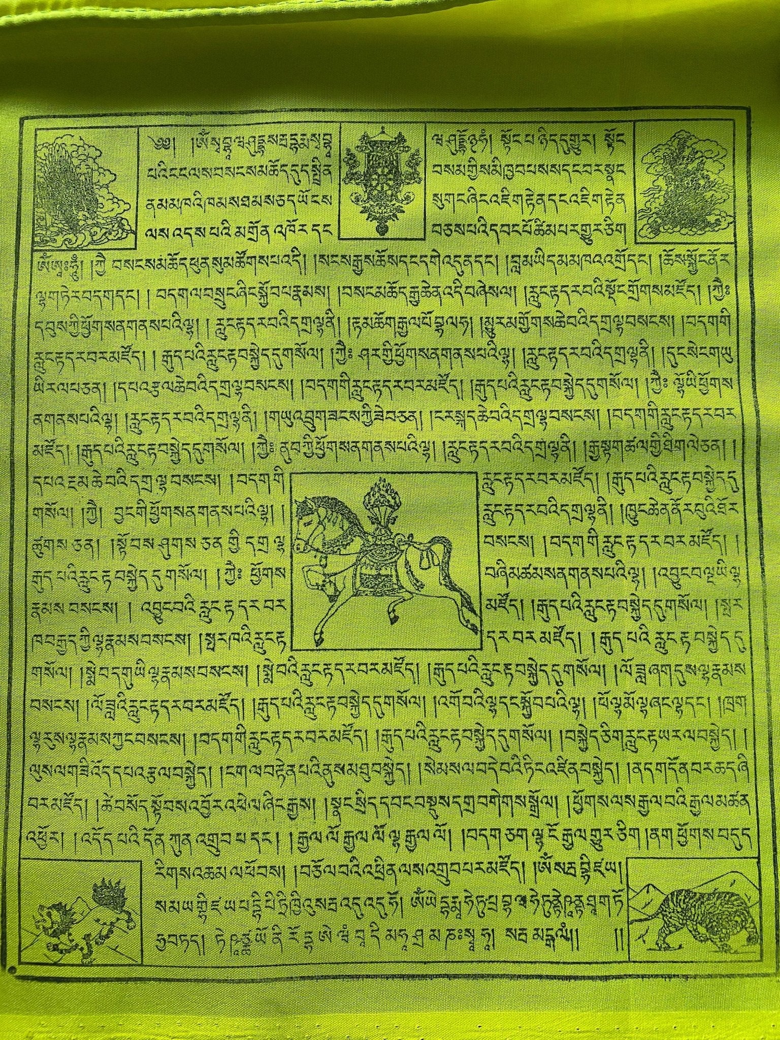 Mixed Deity Prayer Flags | Tibetan Prayer Flags | 9in x 12in | 1 set of 25 flags | Good Quality - The Incense Stick