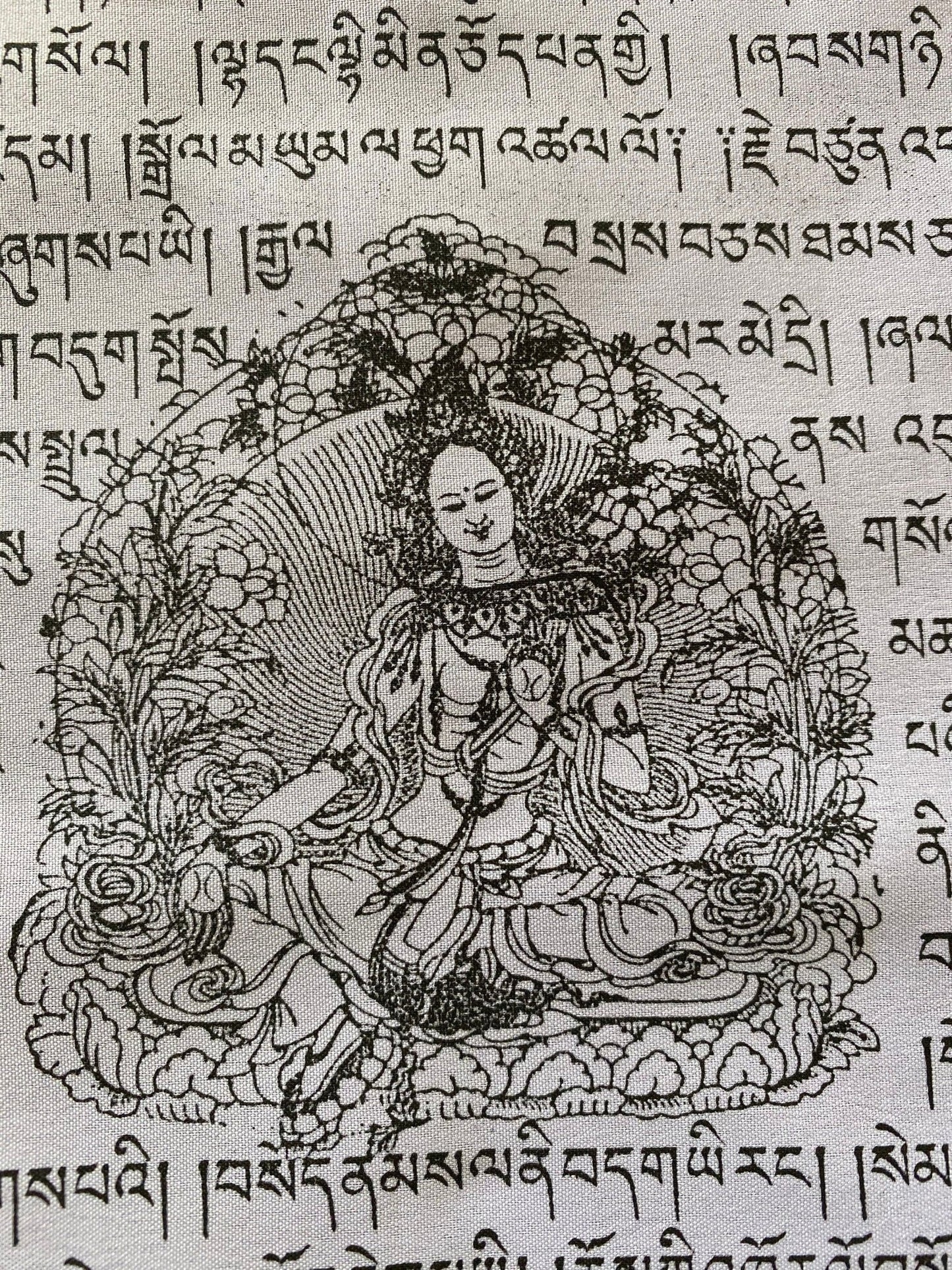 Mixed Deity Prayer Flags | Tibetan Prayer Flags | 9in x 12in | 1 set of 25 flags | Good Quality - The Incense Stick